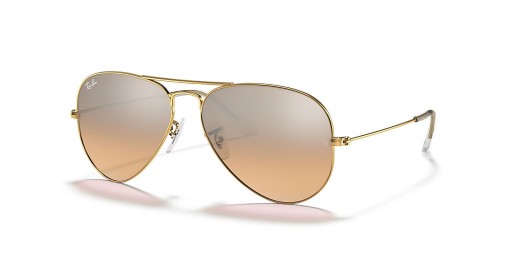 Ray-Ban RB3025 Aviator Gradient XL (58 - 14) / Silver lenses and Gold frame Sunglasses