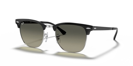 Ray-Ban RB3716 Clubmaster Metal L (51 - 21) / Grey lenses and Black frame Sunglasses