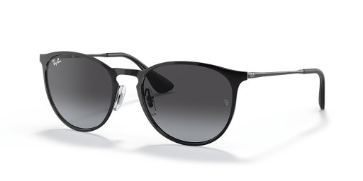 Ray-Ban RB3539 Erika Metal M (54 - 19) / Grey lenses and Black frame Sunglasses