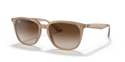 Ray-Ban RB4362 L (55 - 18) / Brown lenses and Beige frame Sunglasses