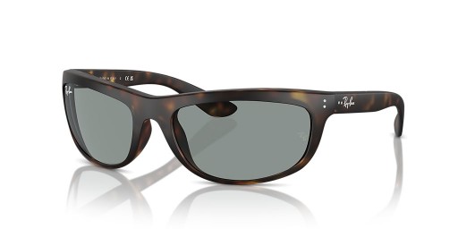 Ray-Ban RB4089 Balorama L (62 - 19) / Blue lenses and Tortoise frame Sunglasses