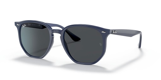 Ray-Ban RB4306 L (54 - 19) / Grey lenses and Blue frame Sunglasses