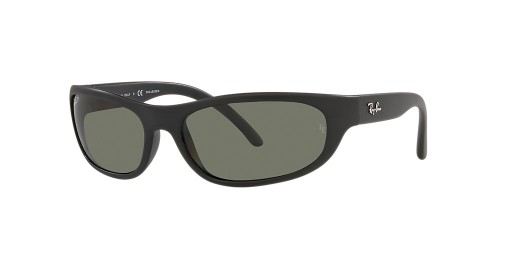 Ray-Ban RB4033 M (60 - 17) / Green lenses and Black frame Sunglasses