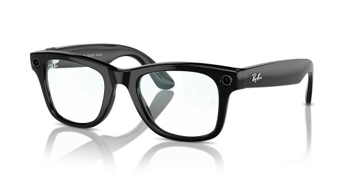 Ray-Ban RW4006 Ray-Ban | Meta Wayfarer L (53 - 22) / Transparent lenses and Black frame Sunglasses