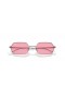 Ray-Ban RB3728 Yevi Bio-Based L (55 - 18) / Pink lenses and Silver frame Sunglasses