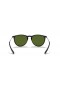 Ray-Ban RB4171F Erika Classic M (54 - 18) / Green lenses and Black frame Sunglasses