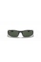 Ray-Ban RB4335 S (58 - 17) / Green lenses and Black frame Sunglasses