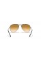 Ray-Ban RB3025 Aviator Gradient M (55 - 14) / Brown lenses and Silver frame Sunglasses