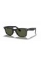 Ray-Ban RB2140F Original Wayfarer Classic L (52 - 22) / Green lenses and Black frame Sunglasses