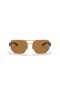 Ray-Ban RB3672 XL (60 - 17) / Brown lenses and Gold frame Sunglasses
