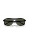 Ray-Ban RB2215 XL (56 - 20) / Green lenses and Black frame Sunglasses