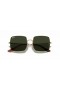 Ray-Ban RB1971 Square 1971 Classic L (54 - 19) / Green lenses and Gold frame Sunglasses