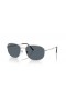 Ray-Ban RB3754 XXL (60 - 19) / Blue lenses and Silver frame Sunglasses