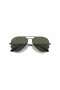 Ray-Ban RB3025 Aviator Classic XXL (62 - 14) / Green lenses and Black frame Sunglasses