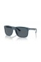 Ray-Ban RB4547 Boyfriend Two L (57 - 18) / Blue lenses and Blue frame Sunglasses