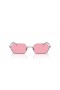 Ray-Ban RB3728 Yevi Bio-Based XL (58 - 18) / Pink lenses and Silver frame Sunglasses