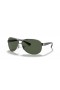 Ray-Ban RB3386 L (63 - 13) / Green lenses and Silver frame Sunglasses