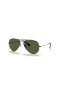 Ray-Ban RB3025 Aviator Classic XXL (62 - 14) / Green lenses and Silver frame Sunglasses
