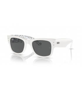 Ray-Ban RB0840S Mega Wayfarer Disney 100Th Anniversary M (51 - 21) / Grey lenses and White frame Sunglasses