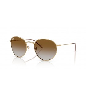 Ray-Ban RBR0103S Round Reverse L (53 - 21) / Brown lenses and Gold frame Sunglasses