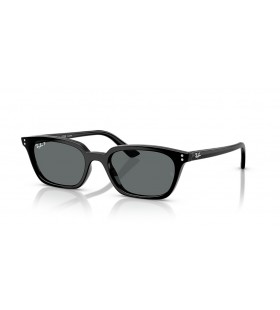 Ray-Ban RB4456 Zaya Bio-Based M (53 - 19) / Grey lenses and Black frame Sunglasses