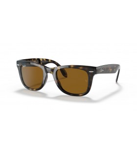 Ray-Ban RB4105 Wayfarer Folding Classic L (50 - 22) / Brown lenses and Tortoise frame Sunglasses