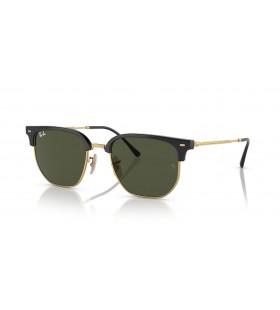 Ray-Ban RB4416 New Clubmaster XL (53 - 20) / Green lenses and Black frame Sunglasses