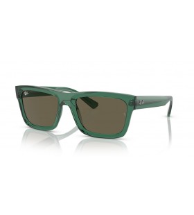 Ray-Ban RB4396F Warren Bio-Based XL (57 - 20) / Brown lenses and Green frame Sunglasses