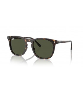 Ray-Ban RB2210 L (53 - 21) / Green lenses and Tortoise frame Sunglasses