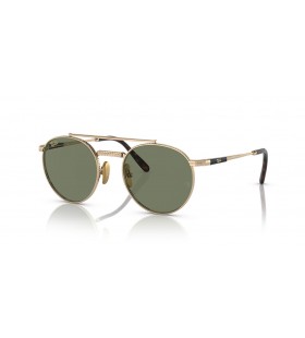 Ray-Ban RB8237 Round II Titanium S (50 - 20) / Green lenses and Gold frame Sunglasses