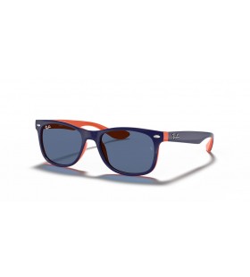 Ray-Ban RB9052S New Wayfarer Kids S (47 - 15) / Blue lenses and Blue frame Sunglasses