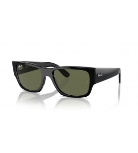 Ray-Ban RB0947S Carlos M (56 - 18) / Green lenses and Black frame Sunglasses