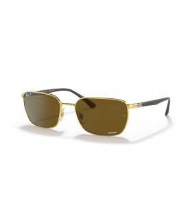 Ray-Ban RB3684CH Chromance XL (58 - 18) / Brown lenses and Gold frame Sunglasses