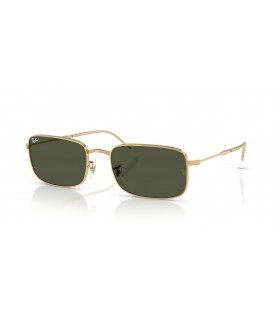 Ray-Ban RB3746 XXL (59 - 20) / Green lenses and Gold frame Sunglasses