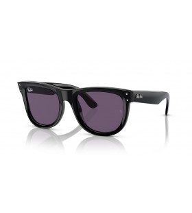 Ray-Ban RBR0502SF Wayfarer Reverse M (53 - 20) / Violet lenses and Black frame Sunglasses