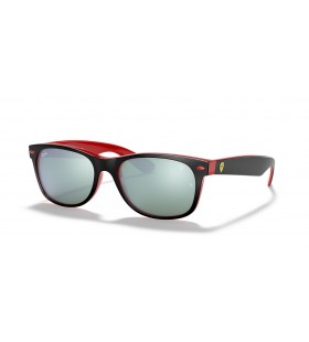 Ray-Ban RB2132M Scuderia Ferrari Collection M (55 - 18) / Silver lenses and Black frame Sunglasses