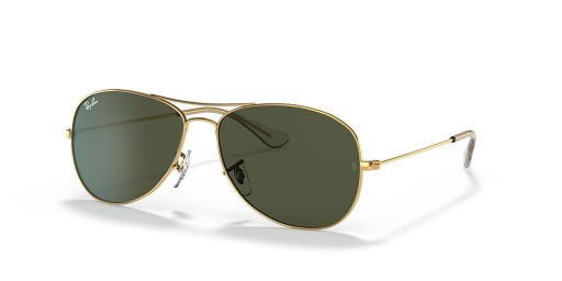 Ray-Ban RB3362 Cockpit M (56 - 14) / Verde lentes e moldura de Ouro Óculos de sol