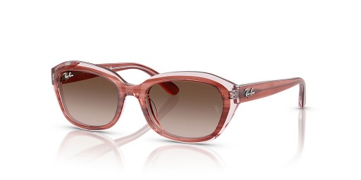 Ray-Ban RB9081S Crianças S (48 - 17) / Marrom e lentes cor-de-Rosa armação Óculos de sol