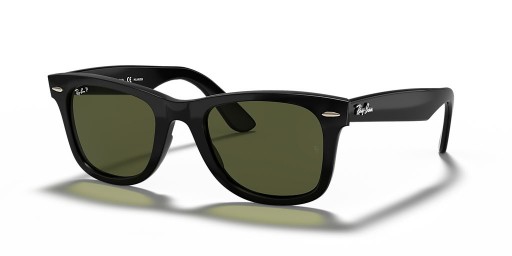 Ray-Ban RB4340 Wayfarer Facilidade M (50 - 22) / Verde lentes e Preto armação Óculos de sol