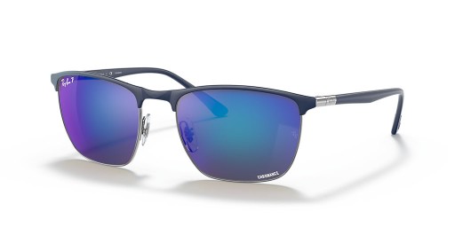 Ray-Ban RB3686 Chromance XL (57 - 19) / lentes Azuis e Azul armação Óculos de sol