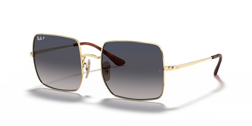Ray-Ban RB1971 Praça De 1971 Clássico L (54 - 19) / lentes Azuis e Ouro armação Óculos de sol