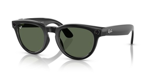 Ray-Ban RW4009F Ray-Ban | Meta de Baixo Ponte de Ajuste Headliner L (51 - 23) / Verde lentes e Preto armação Óculos de sol