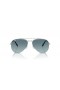 Ray-Ban RB3625 Novo Aviador L (58 - 14) / lentes Azuis e Prata armação Óculos de sol