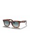 Ray-Ban RB4340 Wayfarer Facilidade M (50 - 22) / lentes Azuis e Tartaruga armação Óculos de sol
