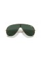 Ray-Ban RB3597 Asas XL (0 - 133) / Verde lentes e moldura de Ouro Óculos de sol