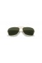 Ray-Ban RB3136 Caravana XL (58 - 15) / Verde lentes e moldura de Ouro Óculos de sol