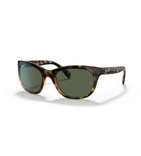 Ray-Ban RB4216 L (56 - 20) / Verde lentes e Tartaruga armação Óculos de sol