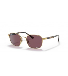 Ray-Ban RB3664CH Chromance S (50 - 19) / Violeta lentes e moldura de Ouro Óculos de sol
