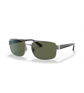 Ray-Ban RB3687 XL (61 - 17) / Verde lentes e moldura de Prata Óculos de sol