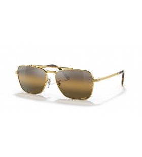 Ray-Ban RB3636 Nova Caravana XL (58 - 15) / lentes Marrom e Ouro armaÃ§Ã£o Ã“culos de sol